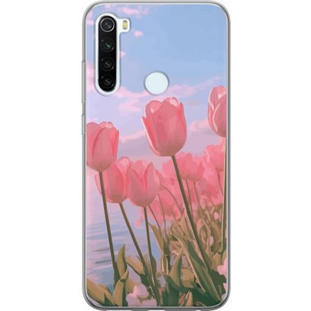 Mobilskal till Xiaomi Redmi Note 8 med Rosa Tulpaner