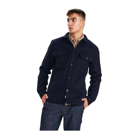Anerkjendt, Anerkjendt 900836 Aklion boiled wool Dark navy Blauw, Heren, Maat:M