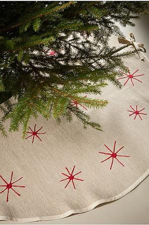 Jotex - Mata Pod Choinkę, ø 120 Cm Natural/Red - CHARON - Kup Dywaniki pod choinkę firmy Jotex