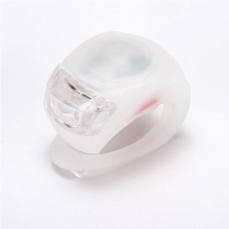 Sett med 6 sykkellys foran og bak LED Clip-On silikon sykkellys