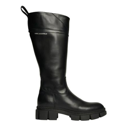 Karl Lagerfeld Aria Riding Boot Hi , Zwart , Dames , Maat: 38 EU Laarzen
