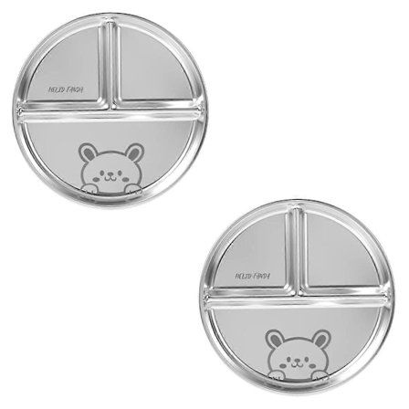 2 KPL Jaettu länsimainen ruokalautanen pasta-astia salaatti grillilautanen, C