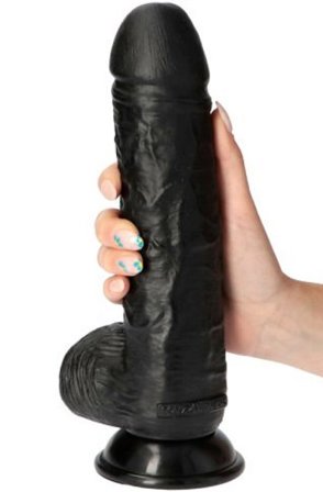 Attila Dildo Black 28 cm XL dildo - Blushme.se