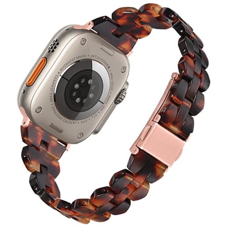 Apple Watch Series 8 (45 mm) / Watch Ultra klockarmband i resin - Sköldpaddsskal Färg