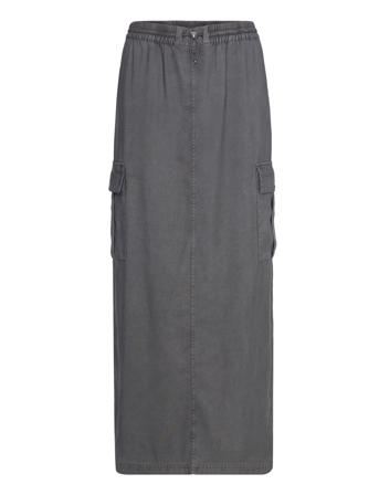 Pahana Long-M Lång Kjol Grey MbyM