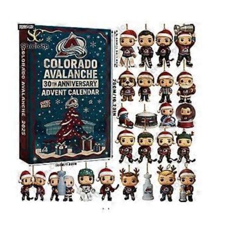 Colorado Avalanche NHL Viikko 30 Joulukalenteri Joulukuusen Koriste Akryyliriipus
