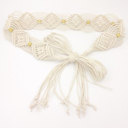 170cm Boho flettet belte for kvinner vevd bohemske belter for kjole