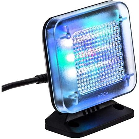 LED-televisiosimulaattori, valonsimulaatiolla varkaudenestoa varten, h
