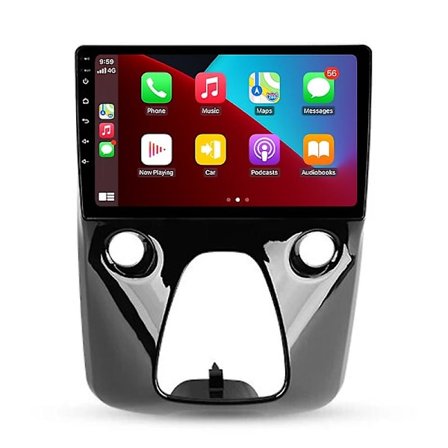 Bilradio Android Navigation Afspiller Til Peugeot 108 Til Toyota Aygo B40 2014 -2021 Multimedia Stereo
