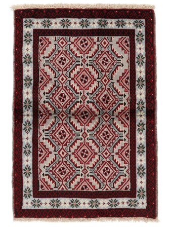 Baluch Rug Rug 84X121 Black/Brown Wool, Persia/Iran Carpetvista