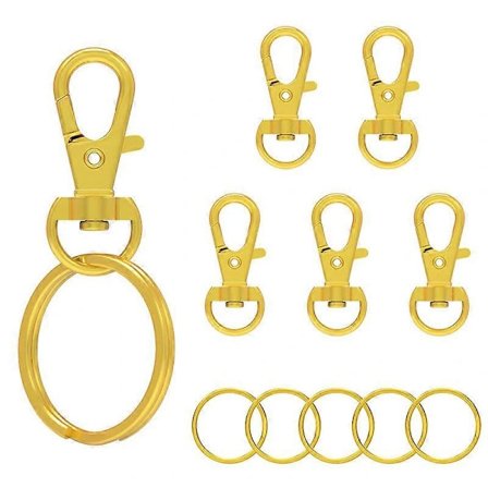 Hummerlås med nøglering, nøgleringsringe til gør-det-selv