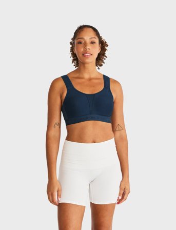 Swegmark Kimberly Iconic Sport Bra Moulded Cups - Navy - E x 70