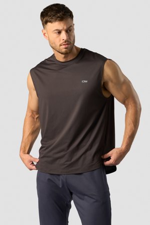 Stride Sleeveless T-shirt Charcoal