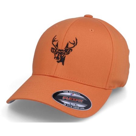 Hunter - Orange flexfit Keps - Stag Deer Orange Flexfit @ Hatstore