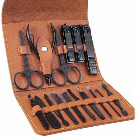 Manicure Pedicure Kit - Professionel Negleklipper Neglebåndssaks