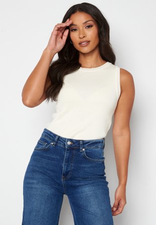 BUBBLEROOM Noelia knitted vest Cream Klær