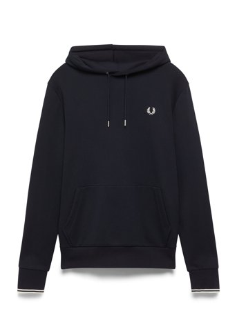 Fred Perry Tipped Hooded Sweatshirt - Blue - XL