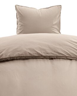 Påslakan enfärgat Humble 2-delar Brun - Borganäs of Sweden