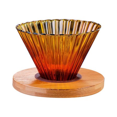 V60 Glass Kaffedripper Kaffeserversett Kaffe Trakt Dripper Varmebestandig Kaffe Kanne Hell Over