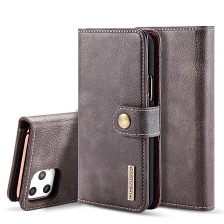 DG.MING 2-in-1 Magnet Wallet iPhone 11 Pro Max Brown