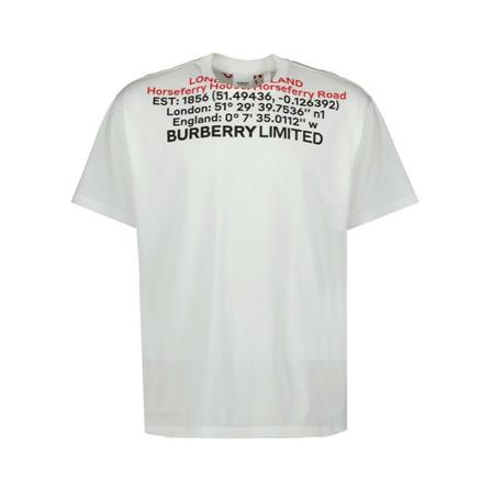 Burberry T-Shirts , Wit , Heren , Maat: S
