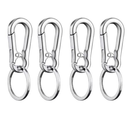4-pakk Koiran Nimekilpiklipsi , Ruostumaton Ter s Heavy Duty Quick Clip Lemmikkiel inten ID