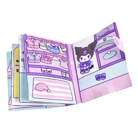 Børne Stille DIY Bog Kit Pædagogisk Tidlig Læring Tegneserie Ælte Klistermærker Håndbog