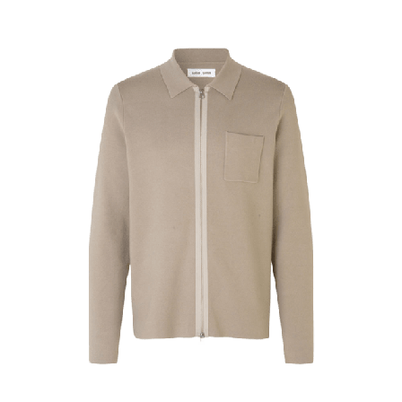 SAMSOE Guna X zip 10490 Tröjor Herr Beige L