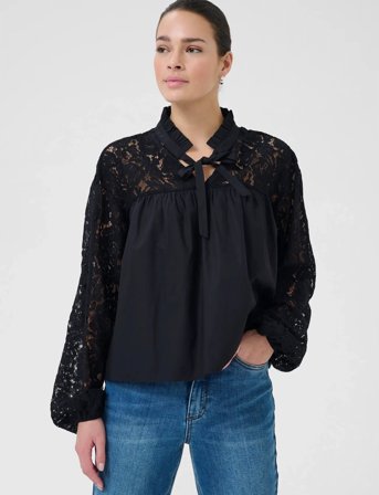 Kaffe Kacynthia Blouse - Black - 36