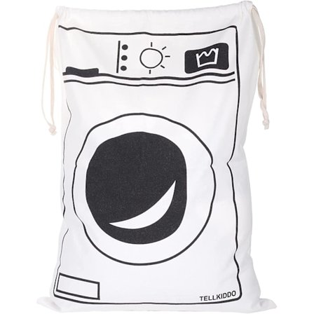 Vasketøjspose Stor 46*62cm Lærredspose med Snøretræk, Opbevaringspose