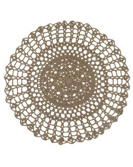 Bordbrikke Britta heklet ensfarget Lin