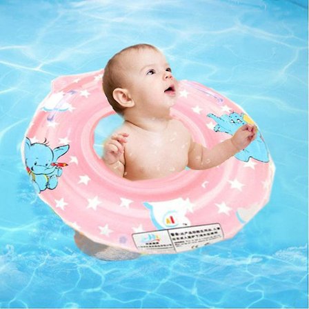 Baby Simring, Baby Pool Säte Inflatable Simring Flytande Simring (rosa Simring)
