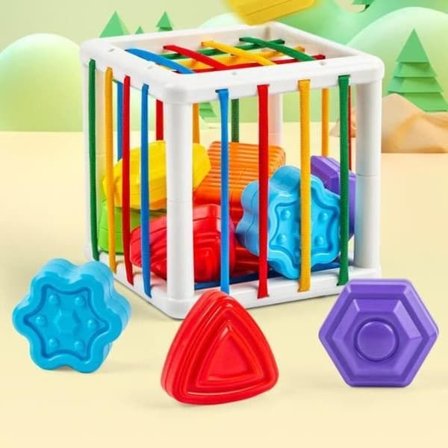 {NT} Babyleksaker, Montessori sensoriska spel, formsorterare, pedagogiska spel, sensoriska leksaker för barn