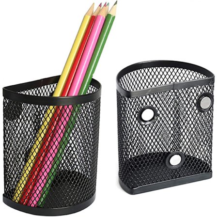 #Pen etui magnetisk penneholder metal mesh rustfrit stål pen kurv#
