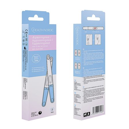 Health Nordic Ægløsningstest (Stav) 2 stk., Medicin & Pleje, Fertilitet, Ægløsningstest