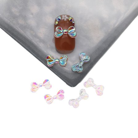 200st/ set Bows ab Nail Charm Kristall Bowknot Nail Art Charms 3D Bows Nail Art Dekorationer DIY Bows Nail Art Smycken