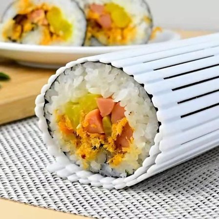 Sushi Matte Gjenbrukbar PP Plast Rullende Sushi Matte DIY Sushi Making Kit Kake Rullende Matte