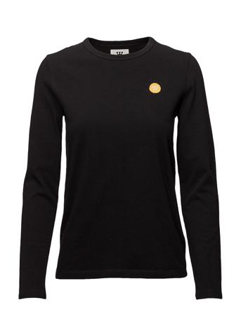 Moa Long Sleeve T-shirts & Tops Long-sleeved Musta Wood Wood