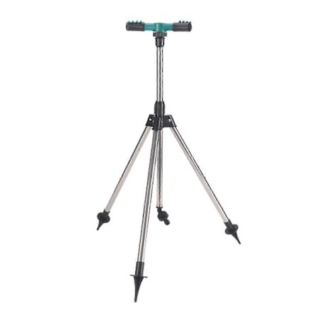 3-Arms Roterende Sprinkler med Stativ 360-Graders Stor Områdedekning Flerbruks Hagesprinklere for Plantevanning