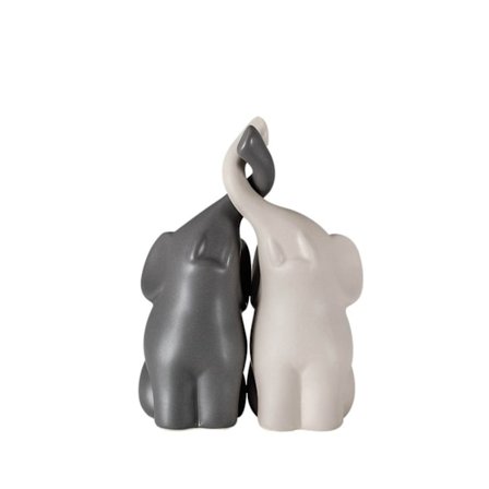 Elefanter i kærlighed, dekorativ figur, par af elefanter, kærlighedsgaver