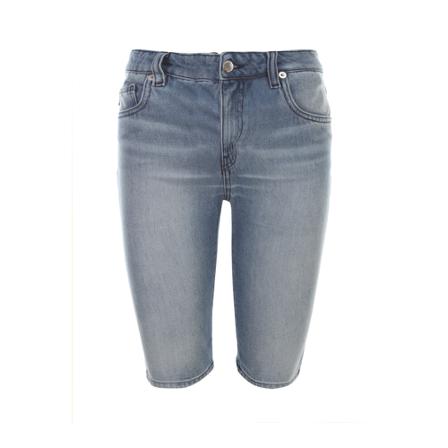 Love Moschino Heart Logo Skinny Shorts Blå, Dame