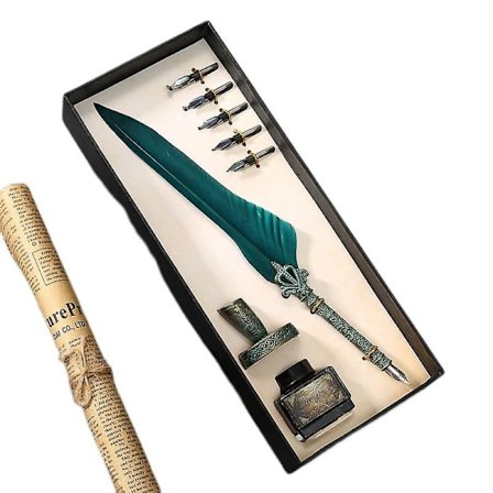 Europeisk Vintage Fjærpenn Sett Gaveeske Harry Potter Fjærpenn Sett Gotisk Kropp Dip Blekkpenn