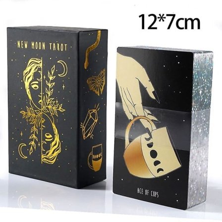 12*7 cm Ny Mån Tarotkortlek