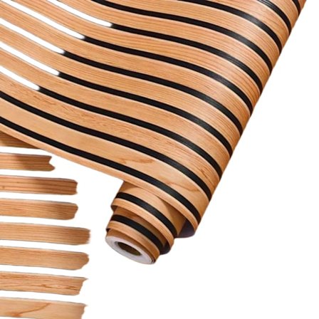 Selvklæbende tapet med trælook, aftagelig, 3D-effekt, til vægge, pejs, møbler og borde (PA)