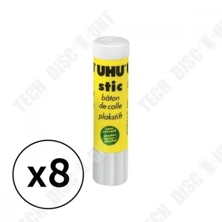 TD Set med 8 självhäftande lim - Kruka med självhäftande lim för flera användningsområden
