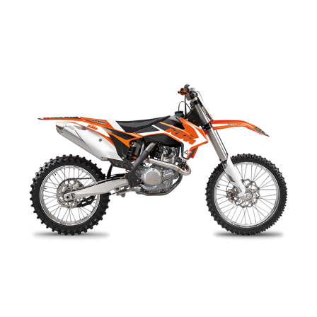 Blackbird Dream 4 Komplett Dekalkit Med Sadelöverdrag Orange-Svart-Vit - KTM 250 EXC-F 2014-2016