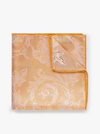 John Henric Men's Helloranges Paisley Einstecktuch Size Onesize