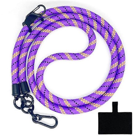 Y-formad 10 mm Crossbody Telefon Lanyard Polyester Anti-förlorad Hals Lanyard med Fästring (Y-formad)