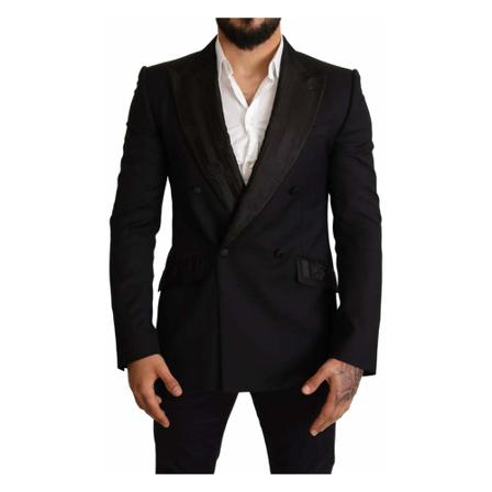 Dolce & Gabbana, Blazer Zwart, Heren, Maat:M