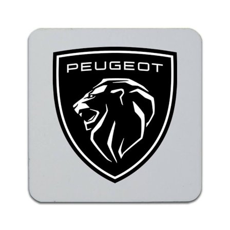 2 ST Peugeot 2021 Logo Underlägg